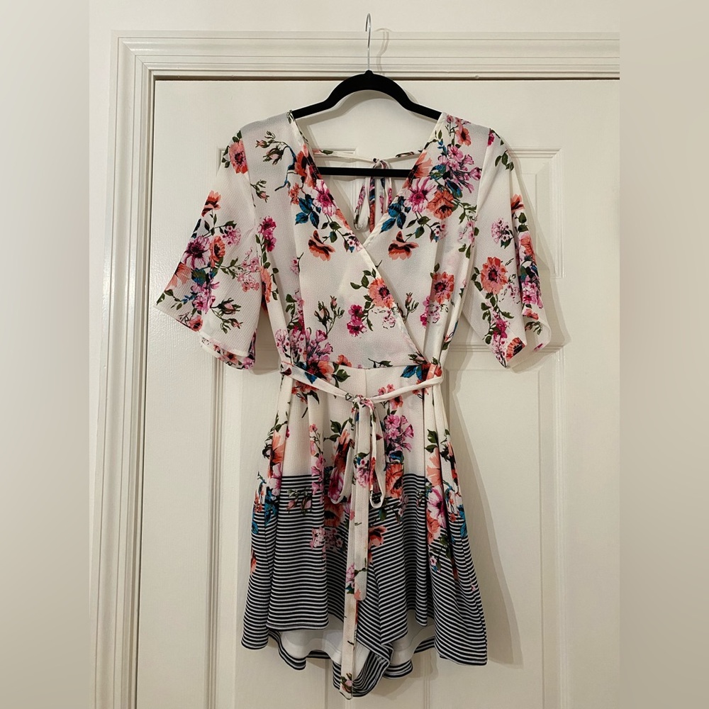 Blue Rain Romper, Size L